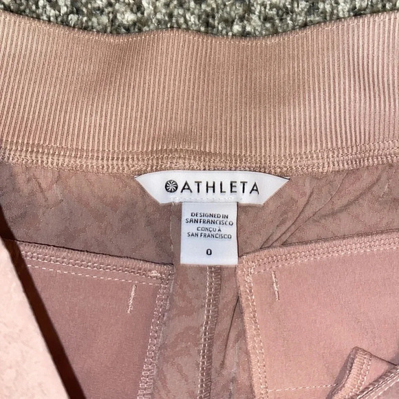 Athleta Brooklyn Textured Ankle Pant in Grain Camo Mocha Latte - Picture 8 of 9